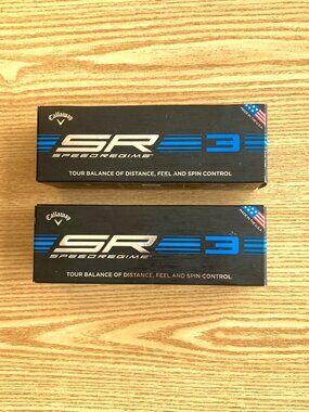 Callaway Speed Regime 3 SR3 White Golf Balls New in Sleeves 6 Balls Total
